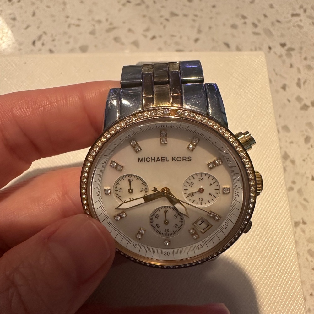 Women’s Michael Kors Tri Color Watch - Picture 3 of 4